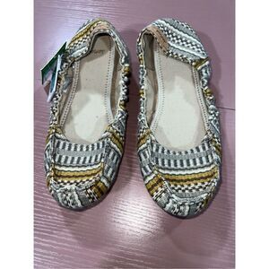 SANUK ELLE V. EIGHT TX NATURAL YOGA BALLET FLATS SHOES